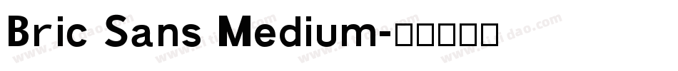 Bric Sans Medium字体转换
